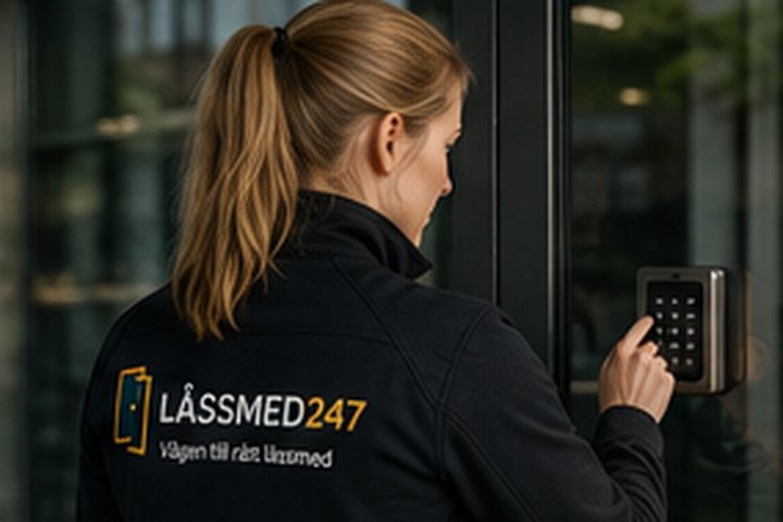 Illustrativ service av elektroniskt kodlås